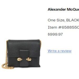 Alexander McQueen Twin Skull Chain Strap Crossbody